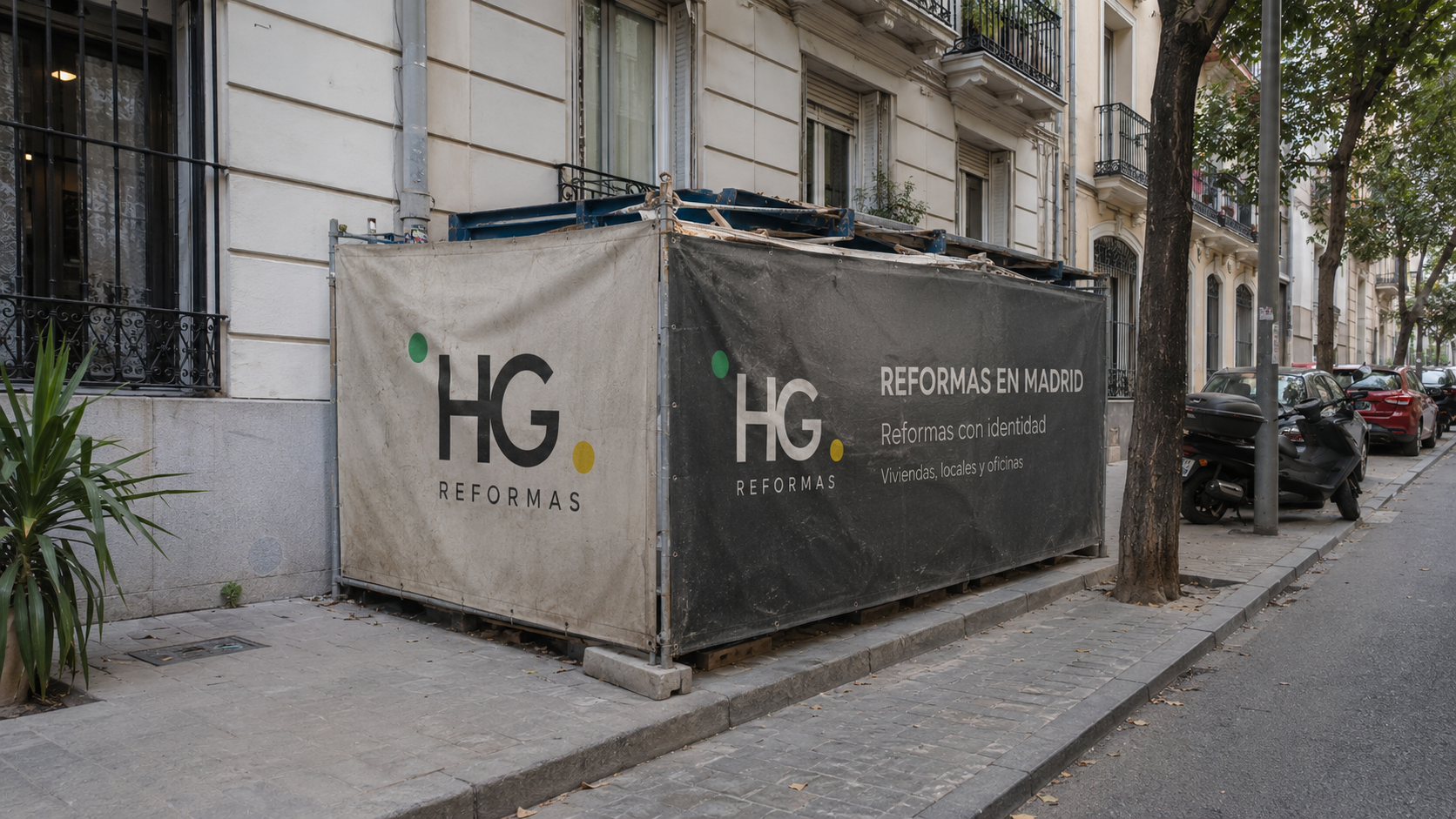 Container de obra HG Reformas en Madrid